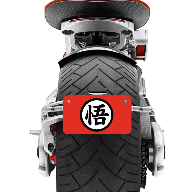 Goku Symbol Motorcycle License Plate by Vanshop99 | Artistshot