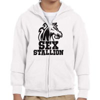 Sex Stallion Funny Youth Zipper Hoodie | Artistshot