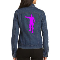 Point Finger Ladies Denim Jacket | Artistshot