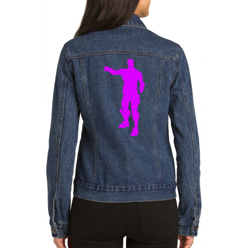 Point Finger Ladies Denim Jacket by kopextore | Artistshot