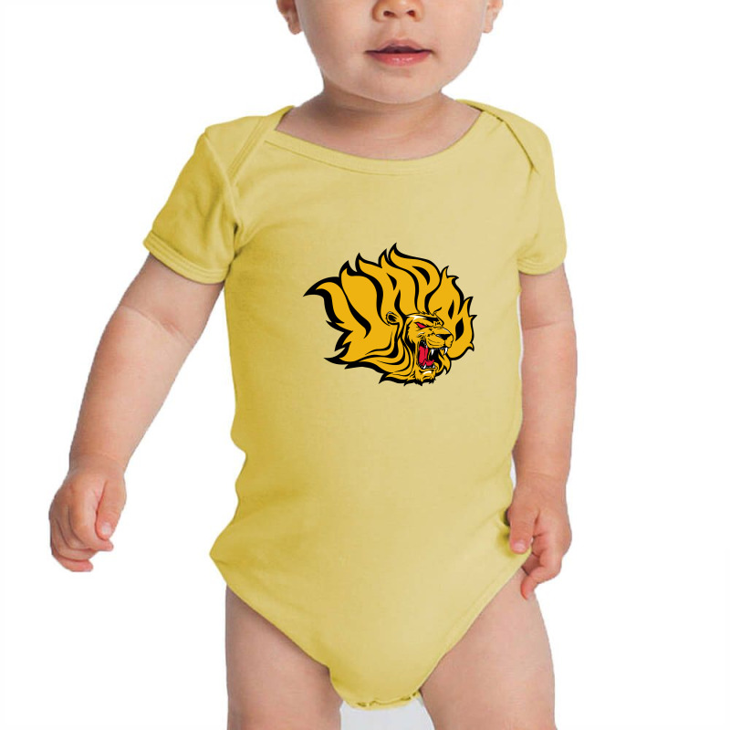 The Arkansas–pine Bluff Of Golden Lions Baby Bodysuit by mitotamana | Artistshot