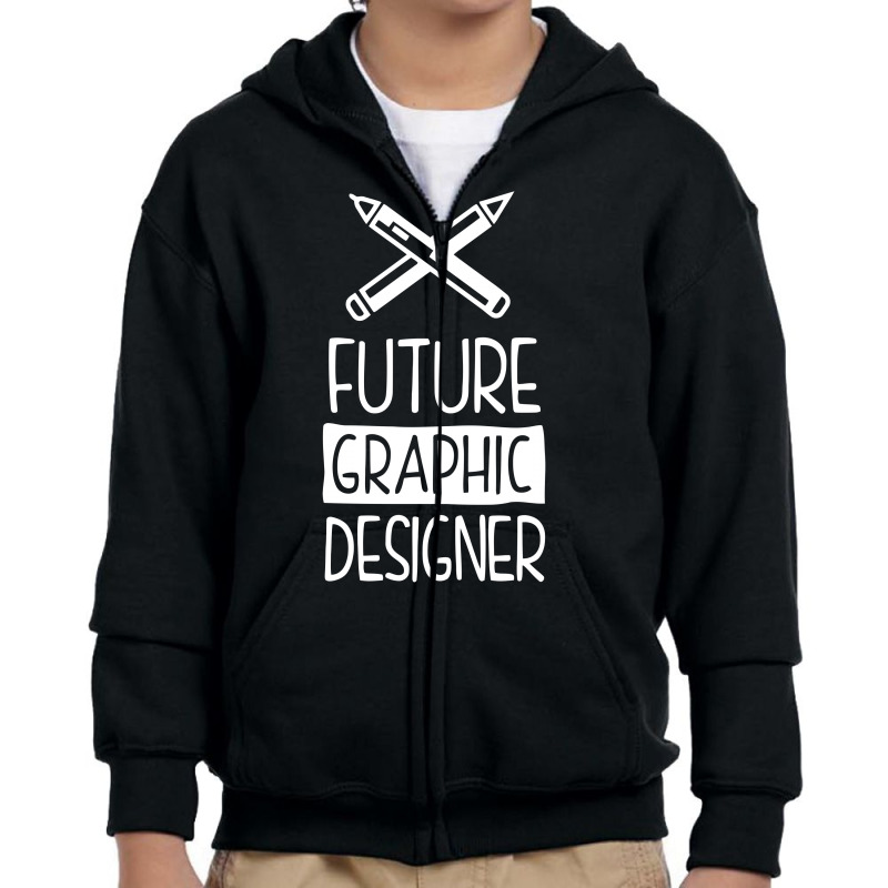 Future Graphic Designer Funny Youth Zipper Hoodie by candrashop | Artistshot