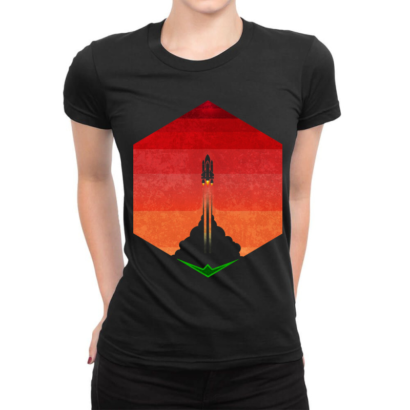 Into The Mars Exosphere Ladies Fitted T-Shirt by loveshop | Artistshot