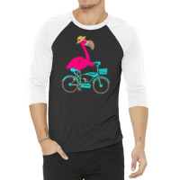 Flamingo T  Shirt I Make Cycling Look Flamazing Funny Flamingo T  Shir 3/4 Sleeve Shirt | Artistshot