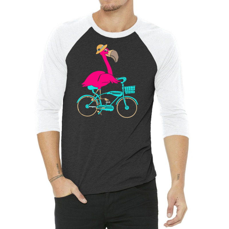 Flamingo T  Shirt I Make Cycling Look Flamazing Funny Flamingo T  Shir 3/4 Sleeve Shirt | Artistshot