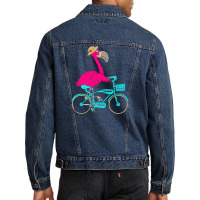 Flamingo T  Shirt I Make Cycling Look Flamazing Funny Flamingo T  Shir Men Denim Jacket | Artistshot