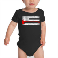 American Flag Fire Fight Red Axe Patriotic Gifts For Fireman Pullover Baby Bodysuit | Artistshot