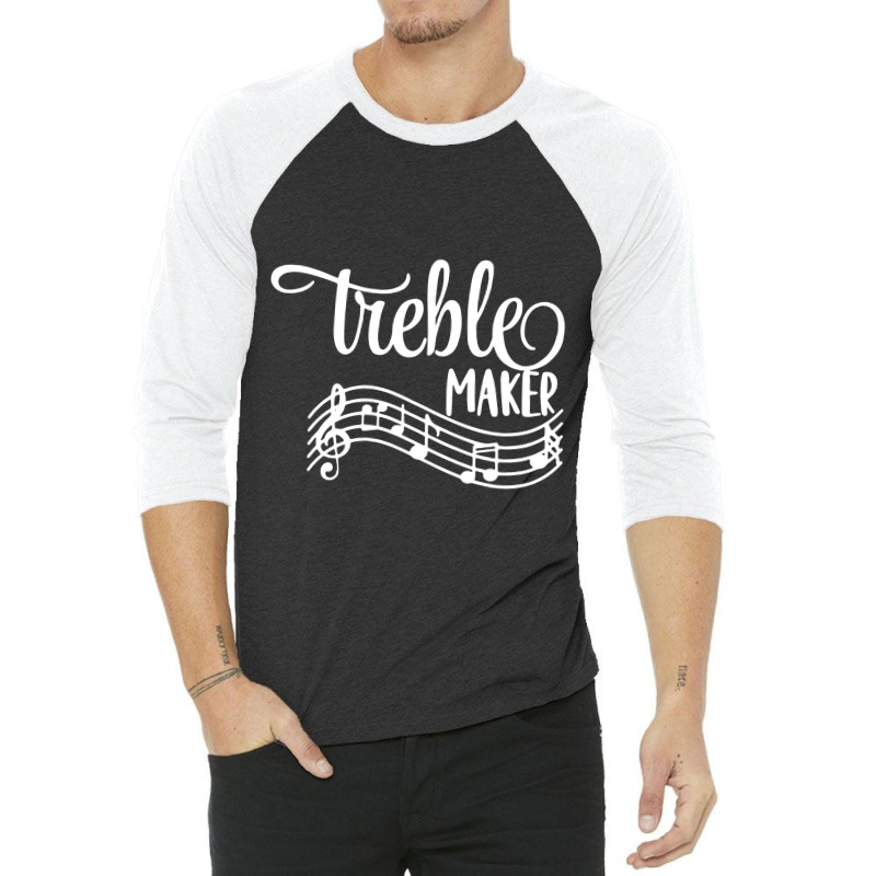 Funny Musician, Treble Maker Piano, Music Teacher 3/4 Sleeve Shirt | Artistshot