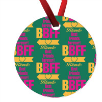 Blonde Best Friend Forever Left Arrow. Ornament | Artistshot