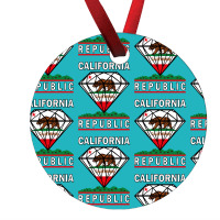 California Diamond Republic Ornament | Artistshot