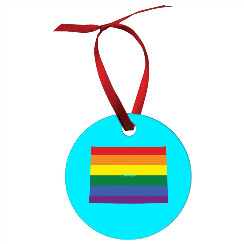 Colorado Rainbow Flag Ornament | Artistshot