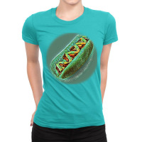 Hot Dog With Mustard And Ketc Ladies Fitted T-shirt | Artistshot