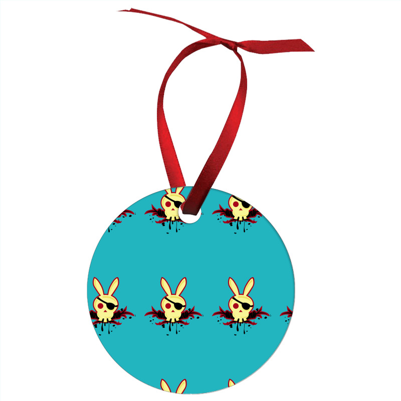 Bunny Skull And Crosscarrots Ornament | Artistshot