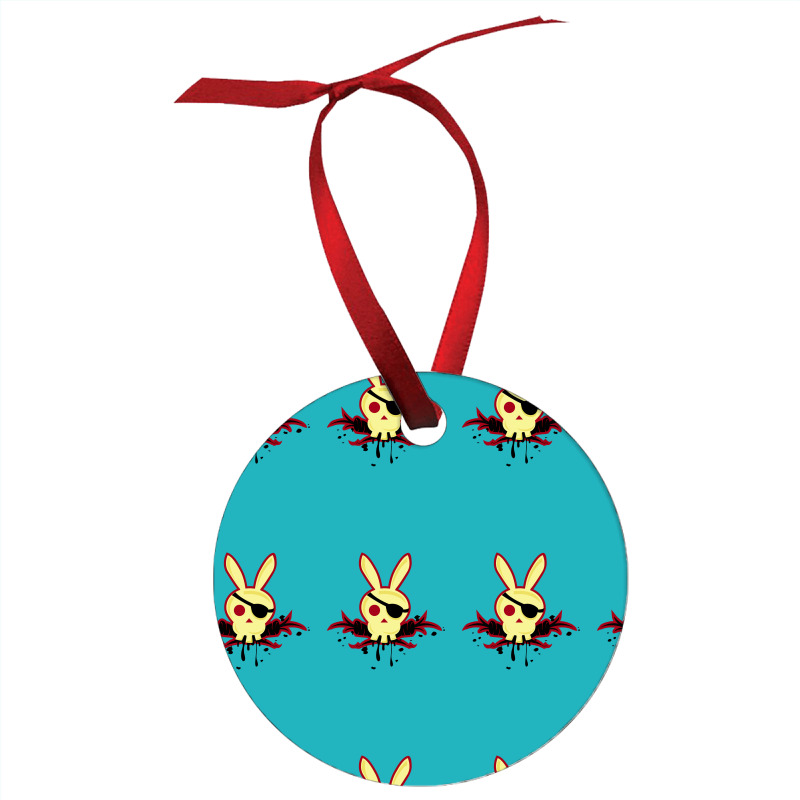 Bunny Skull And Crosscarrots Ornament | Artistshot