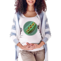 Hot Dog With Mustard And Ketc Maternity Scoop Neck T-shirt | Artistshot