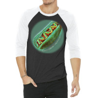 Hot Dog With Mustard And Ketc 3/4 Sleeve Shirt | Artistshot