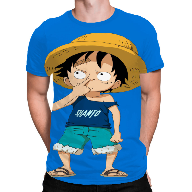 One Piece T-Shirt Allover Print Luffy New World - Shirts buy now