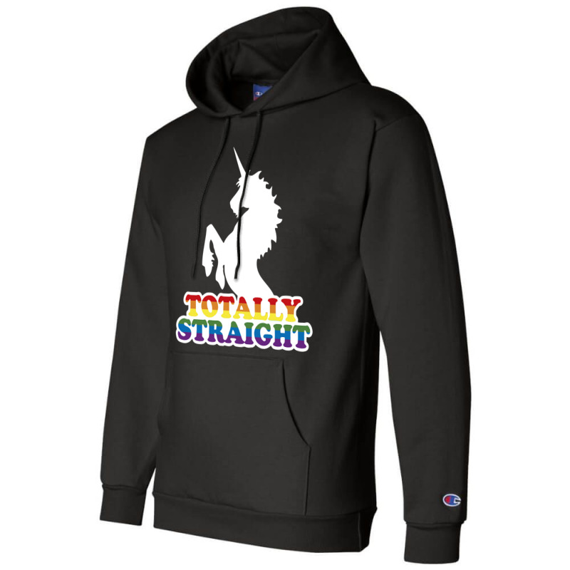 Totally Straight Champion Hoodie | Artistshot