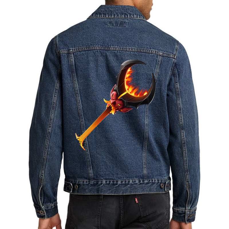 Burning Axe Men Denim Jacket | Artistshot