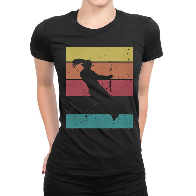 Girl T  Shirt Girl Waterski T  Shirt Ladies Fitted T-Shirt by antwanbartell660 | Artistshot