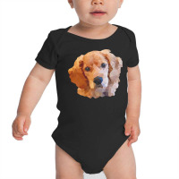 Cocker T  Shirt Cocker Spaniel Polygon Dog Owner T  Shirt Baby Bodysuit | Artistshot