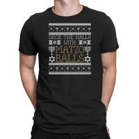 Deck The Halls With Matzo Balls Ugly Hanukkah Sweater Mini Skirt T-shirt | Artistshot