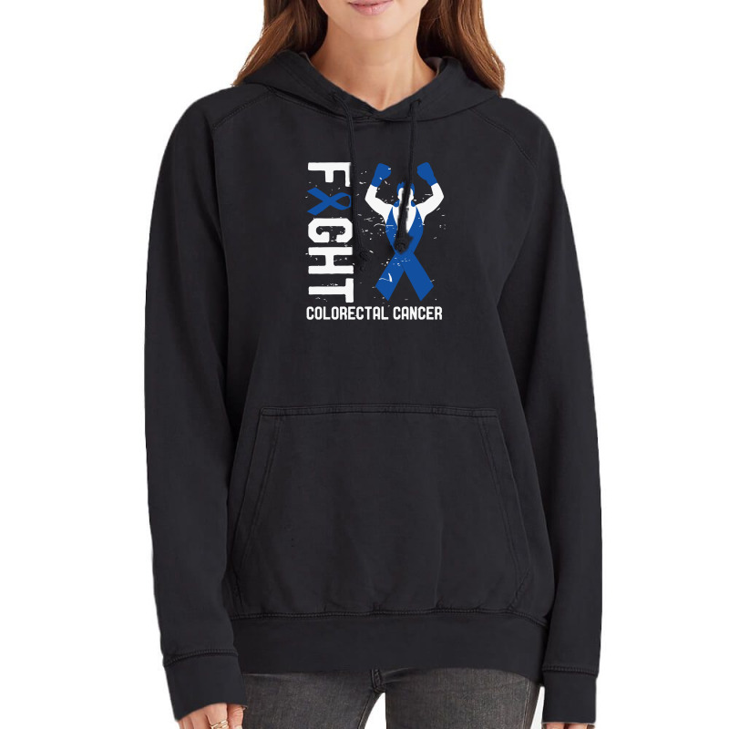 Fight Colorectal Cancer Colon Cancer Awareness Survivor Walk Vintage Hoodie | Artistshot