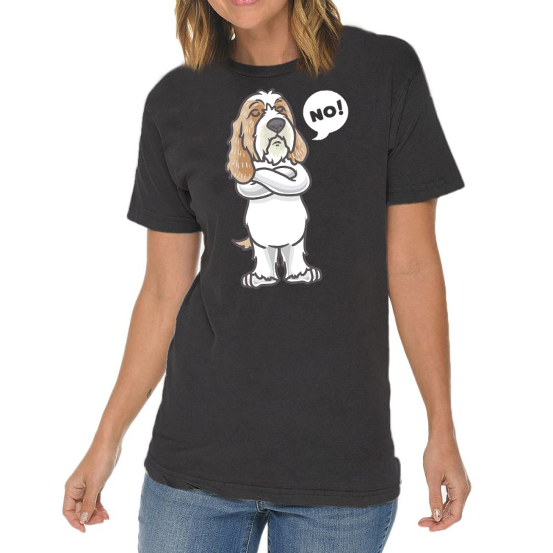 Petit Basset Griffon Venden T  Shirt Stubborn Petit Basset Griffon Ven Vintage T-Shirt by nikkireichert468 | Artistshot