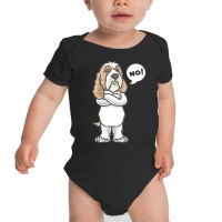 Petit Basset Griffon Venden T  Shirt Stubborn Petit Basset Griffon Ven Baby Bodysuit | Artistshot