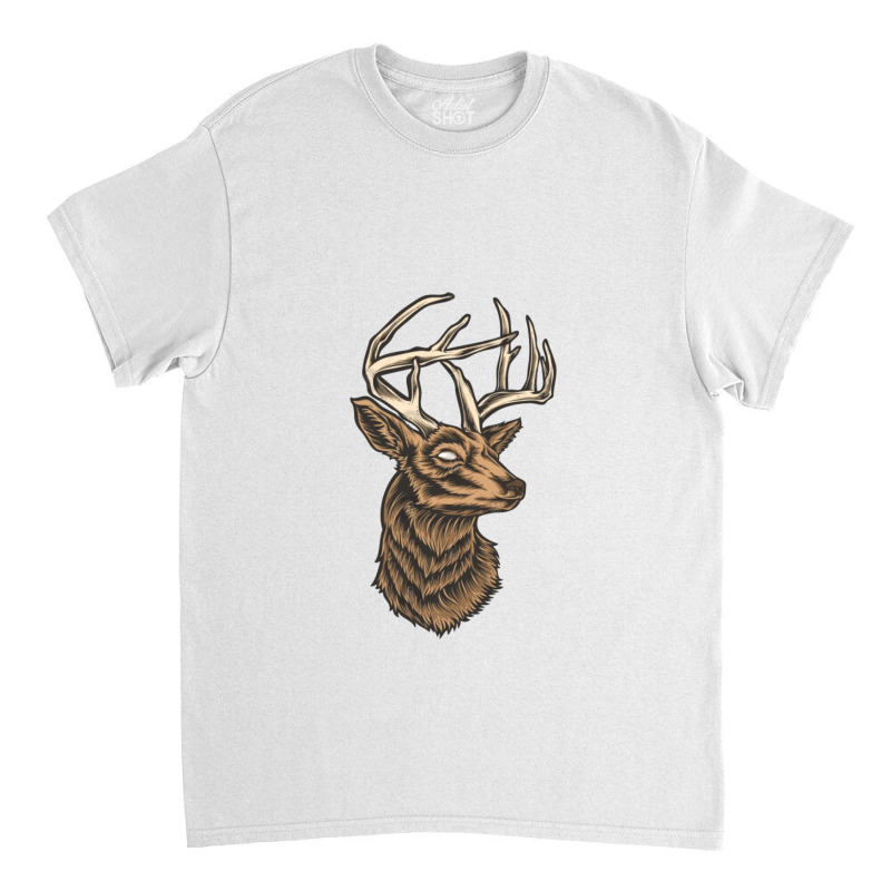 Deer Head Classic T-shirt | Artistshot