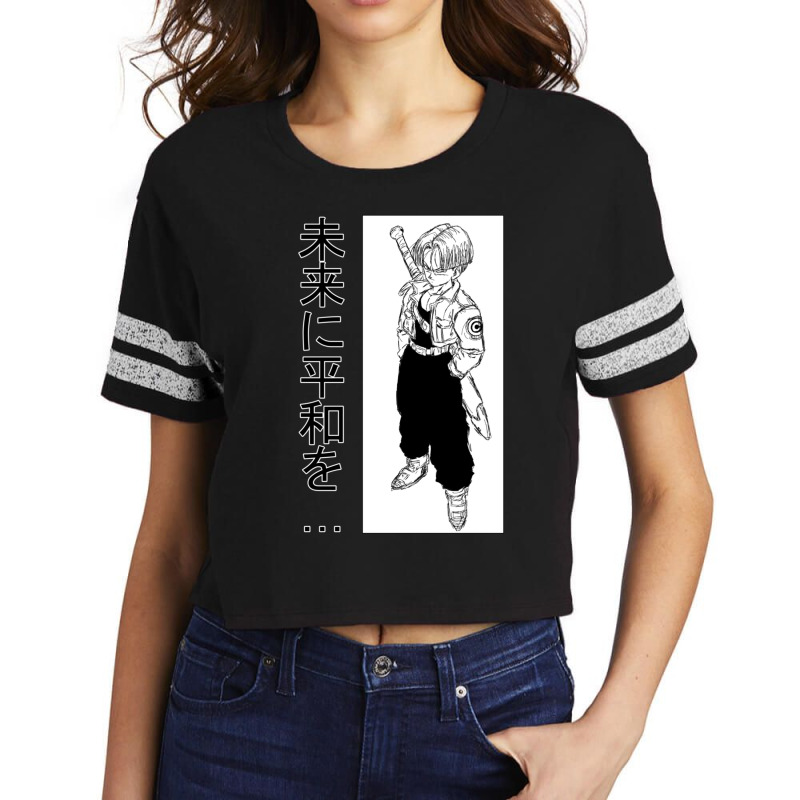 Future Trunks - Anime Design Scorecard Crop Tee by BrendaJoMoore | Artistshot