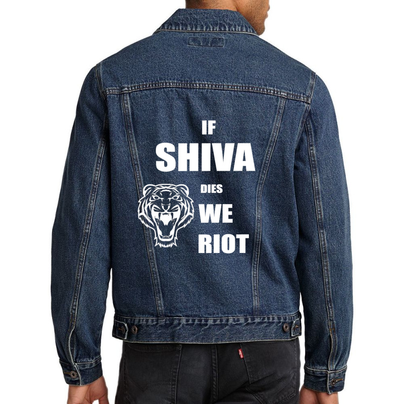 The Walking Dead Season 7 Shiva If Shiva Dies We Riot Men Denim Jacket by mckeebeckett3l9yxd | Artistshot