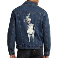 T-bags  Zombie (black And White) Men Denim Jacket | Artistshot