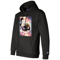 Space Galaxy Bearded Dragon Lizard Face Champion Hoodie | Artistshot