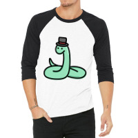 Cute Snake 3/4 Sleeve Shirt | Artistshot