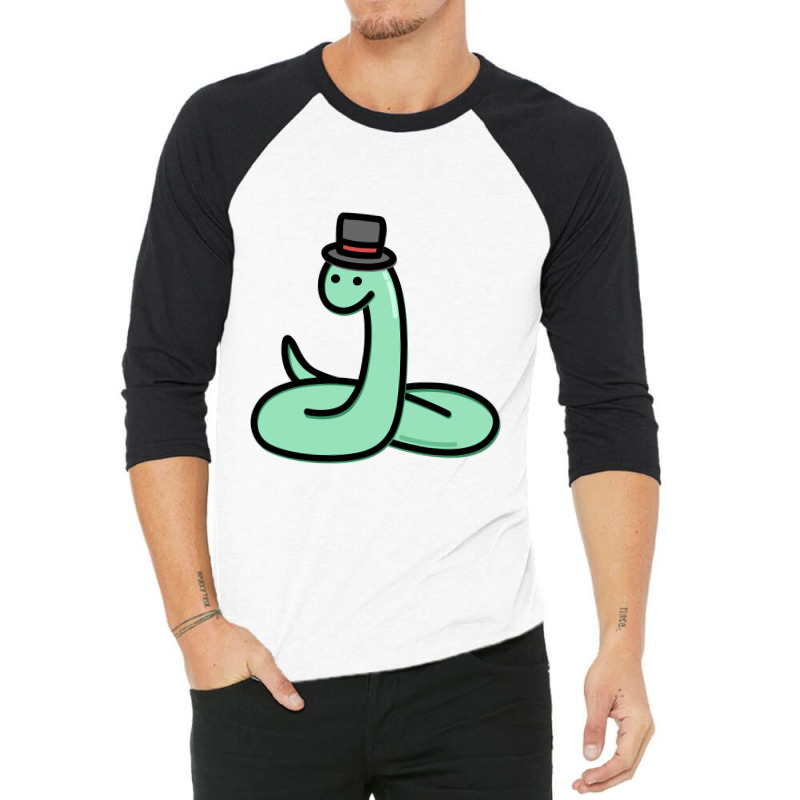 Cute Snake 3/4 Sleeve Shirt by mrdjpancake | Artistshot