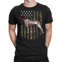 Camo American Flag German Shorthaired Pointer 4th Of July T-shirt | Artistshot