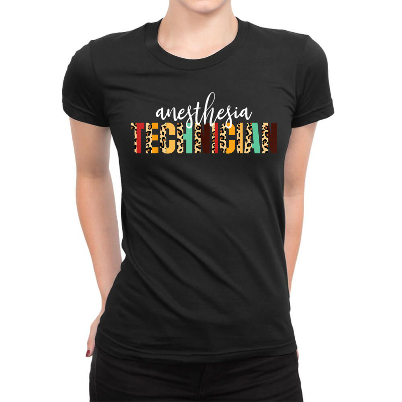 Anesthesia Technician Cheetah Print Anesthesia Technologist T Shirt Ladies Fitted T-shirt | Artistshot