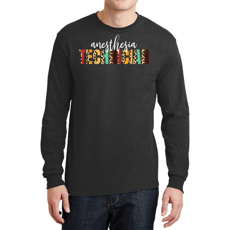 Anesthesia Technician Cheetah Print Anesthesia Technologist T Shirt Long Sleeve Shirts | Artistshot