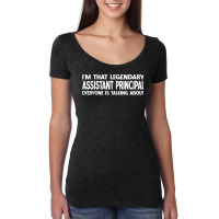 Assistant Principal Job Title Employee Assistant Principal T Shirt Women's Triblend Scoop T-shirt | Artistshot