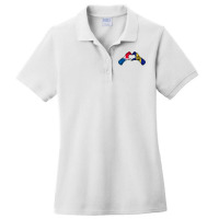 Barbados Panama Flag Barbadians Panamanian Heart T Shirt Ladies Polo Shirt | Artistshot