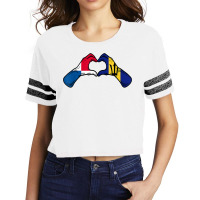 Barbados Panama Flag Barbadians Panamanian Heart T Shirt Scorecard Crop Tee | Artistshot