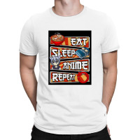 Eat Sleep Anime Repeat Cute Anime Obsessed   Eat Sleep Anime Repeat T-shirt | Artistshot