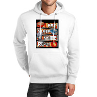 Eat Sleep Anime Repeat Cute Anime Obsessed   Eat Sleep Anime Repeat Unisex Hoodie | Artistshot