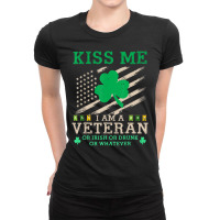 Usa Veteran St Patricks Day Fun Us Flag Ladies Fitted T-shirt | Artistshot