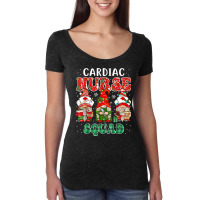 Cardiac Nurse Cute Christmas Gnomes Costume Cardiology Nurse T Shirt Women's Triblend Scoop T-shirt | Artistshot