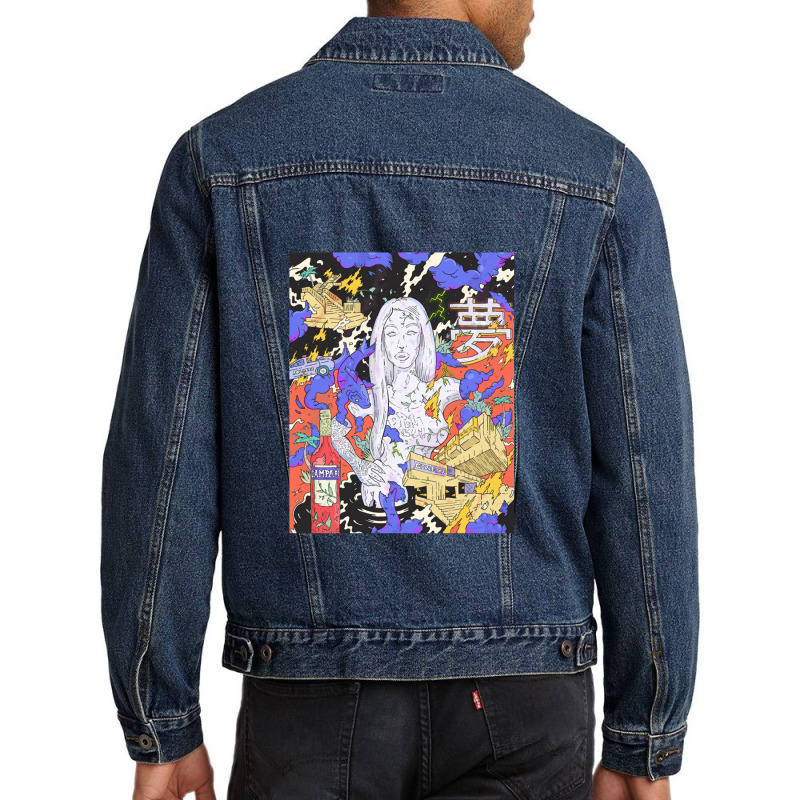 Freestyle    Collage Men Denim Jacket by mrdjpancake | Artistshot