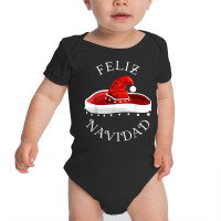 Santa Hat Sombrero Christmas In Mexico 'feliz Navidad' T Shirt Baby Bodysuit | Artistshot