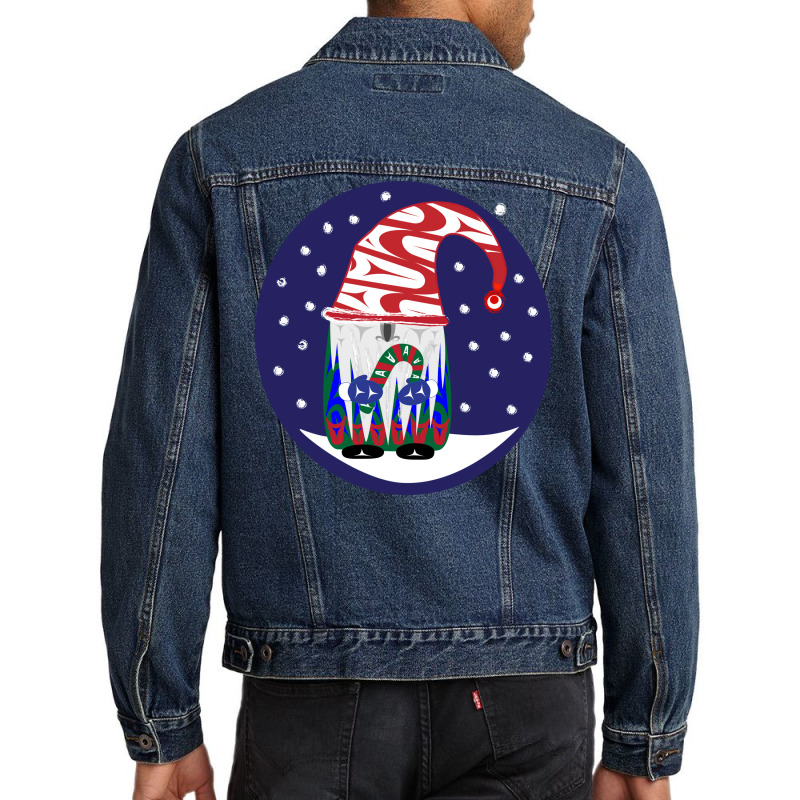 Christmas Gnome Men Denim Jacket | Artistshot