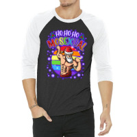 Ho Ho Ho Mosexual Gay Santa 3/4 Sleeve Shirt | Artistshot